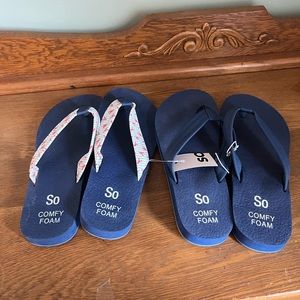 So Flip Flops 2 pair!